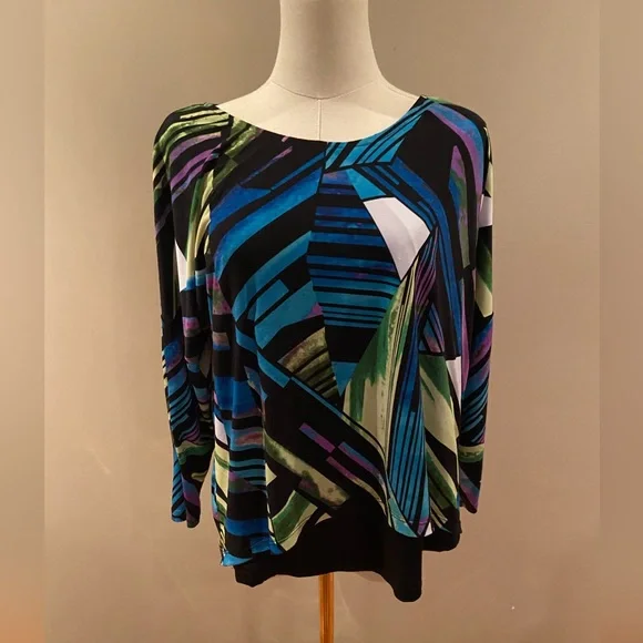 Multicolour TanJay blouse M - Picture 1 of 3